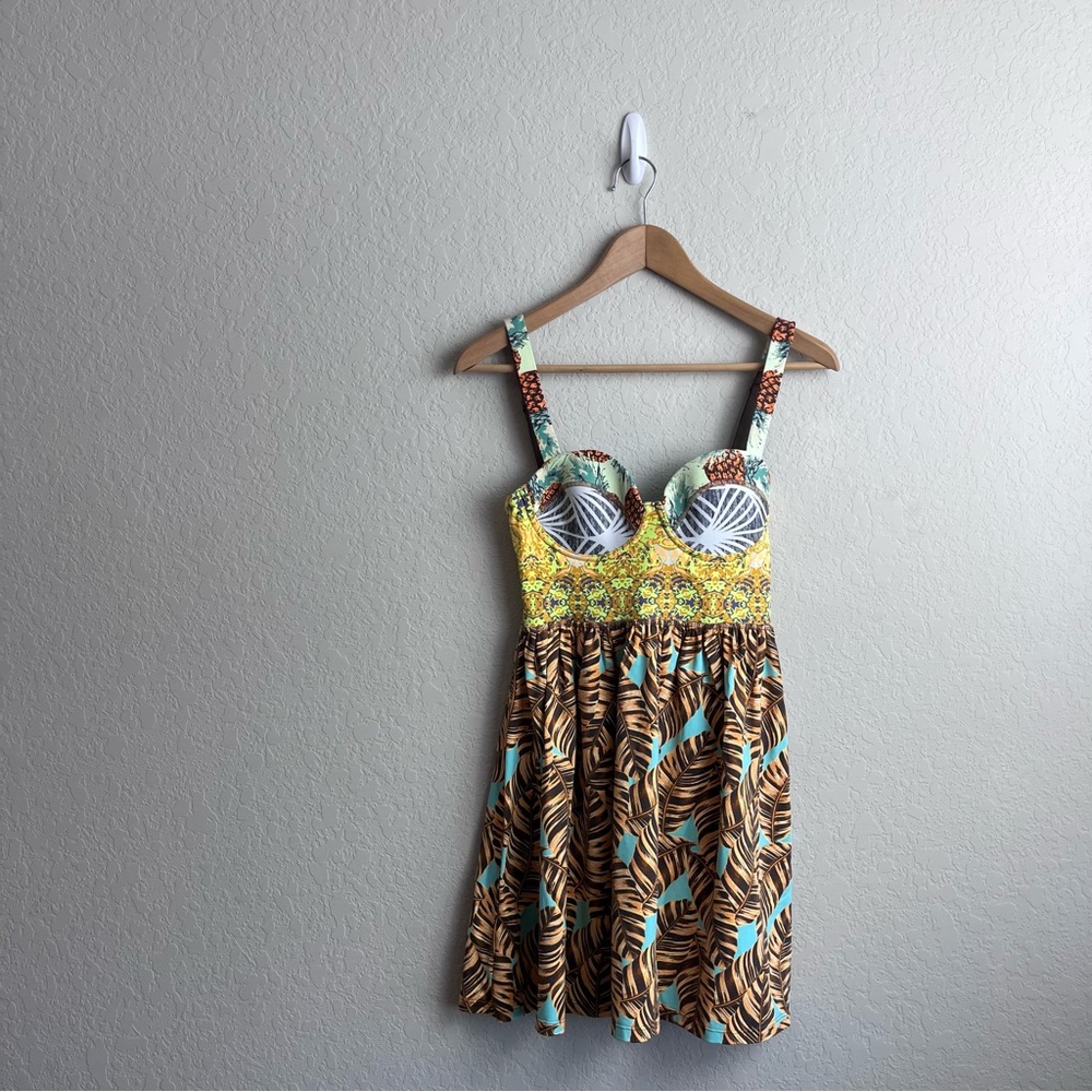 Maaji Lavender Lemonade Dress A Line Pleated Mini - Picture 2 of 12